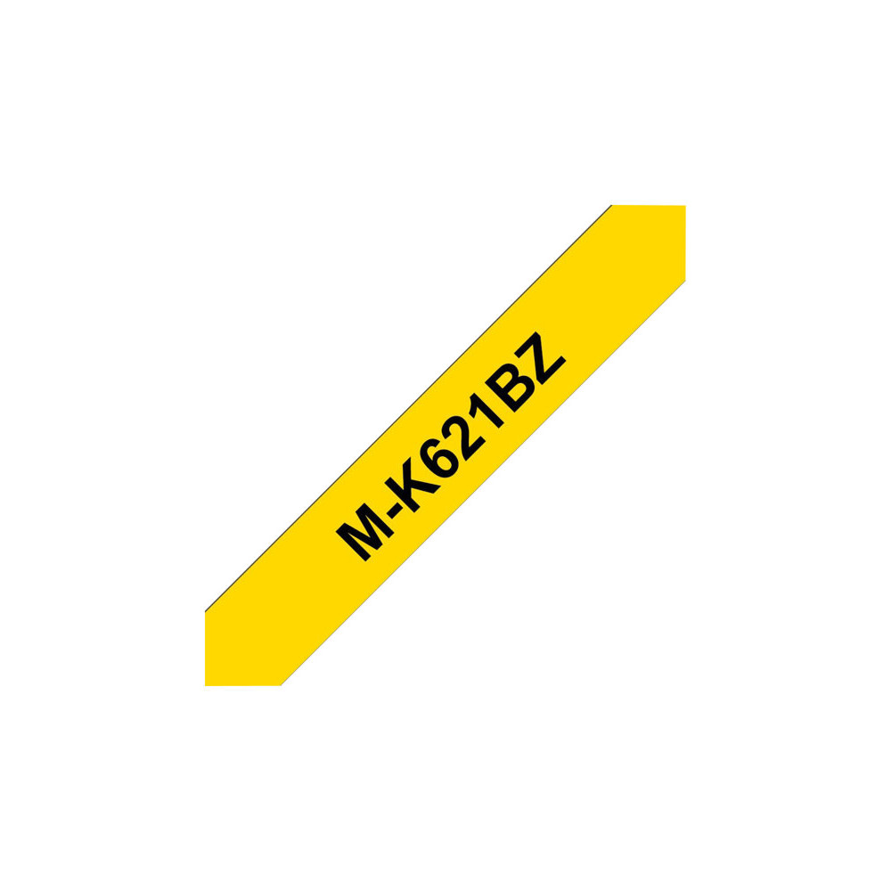 BROTHER P-TOUCH MK-621 noir sur jaune  9mm