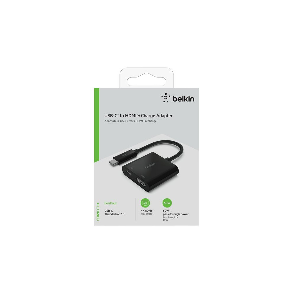 BELKIN Adaptateur USB-C HDMI 60W noir