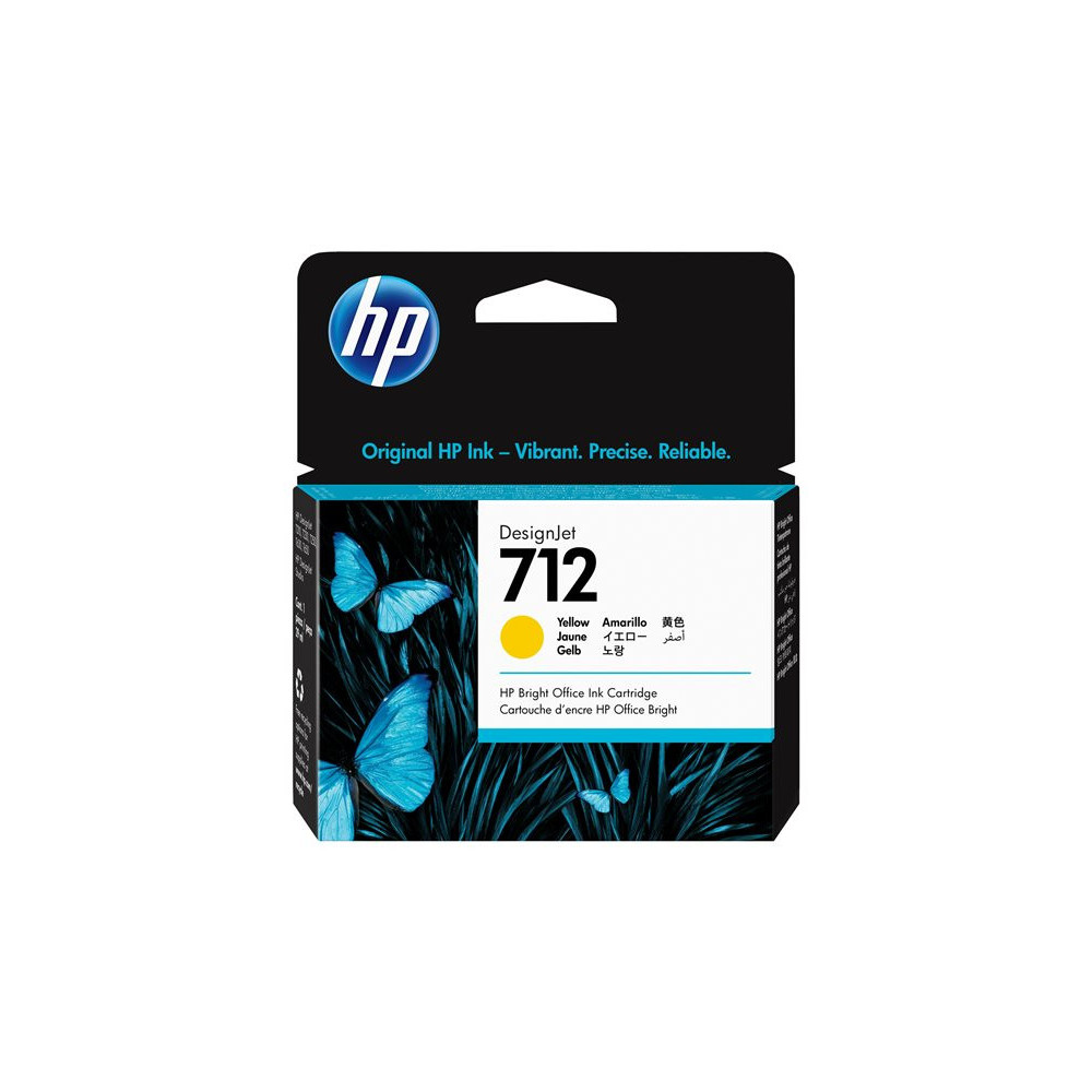 HP 712 29-ml Yellow DesignJet Ink Cartridge