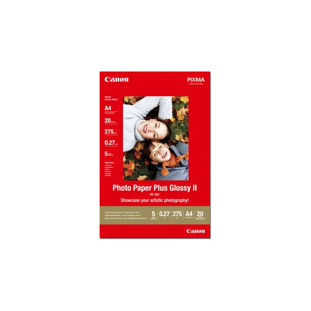 CANON PP-201 plus photo  papier inkjet 260g/m2 A4 20 feuilles pack de 1