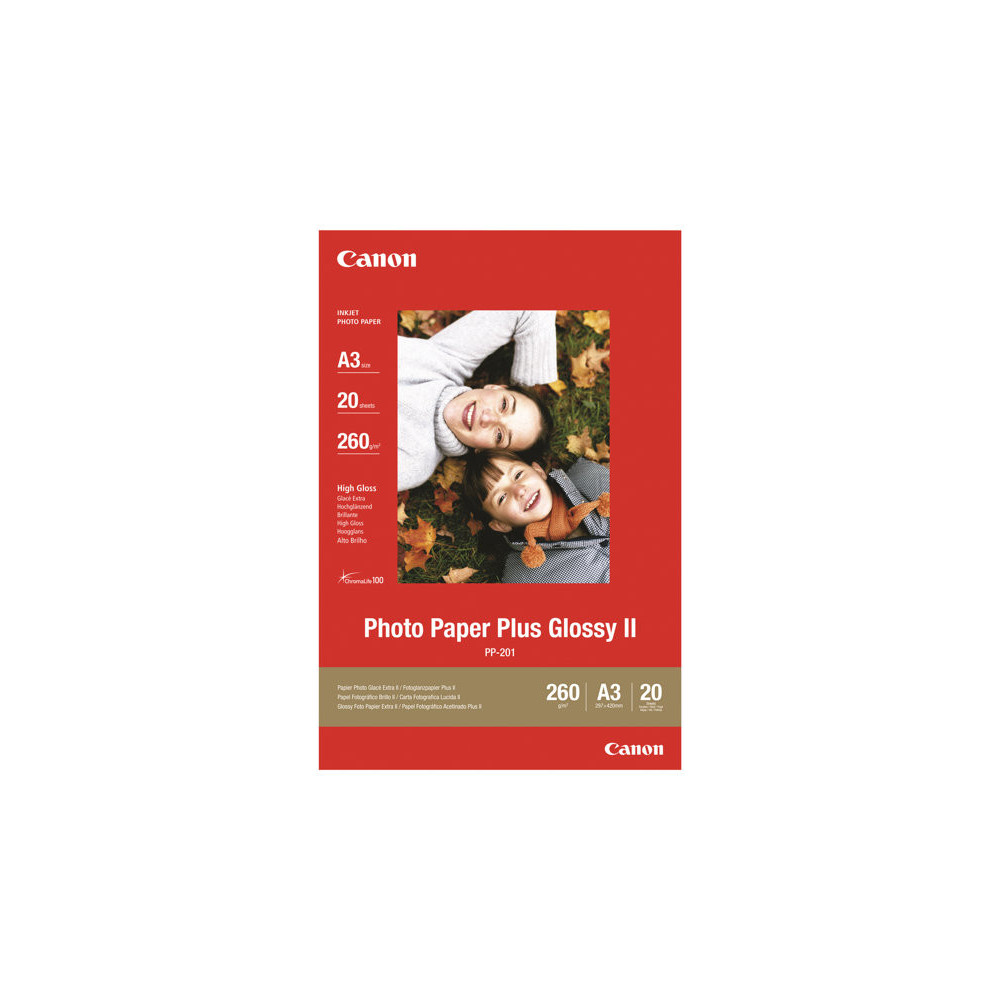 CANON PP-201 plus photo  papier 260g/m2 A3 20 feuilles pack de 1