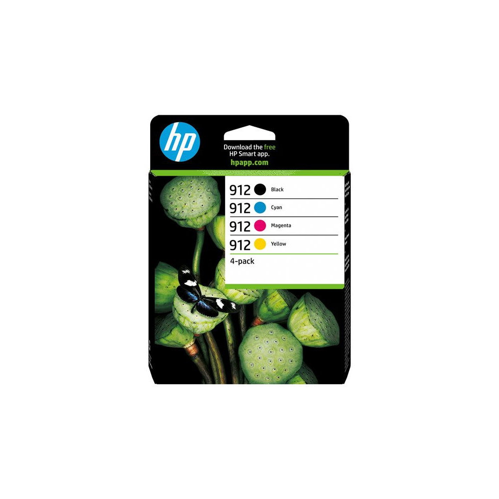 HP 912 CMYK Original Ink Cartridge 4-Pack