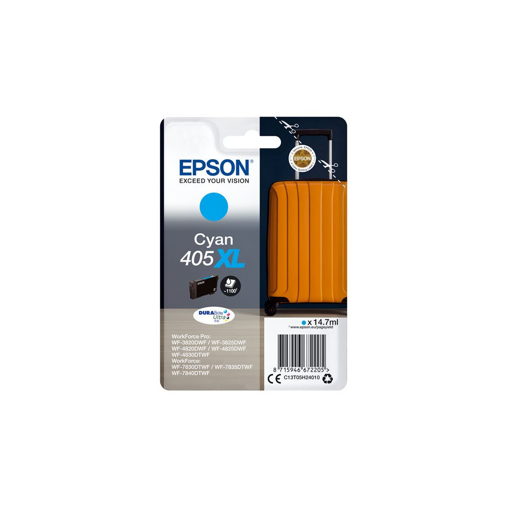 EPSON 6LB Singlepack Cyan 405XL DURABrite Ultra Ink