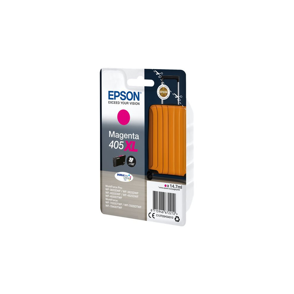 EPSON 2LB Singlepack Magenta 405XL DURABrite Ultra Ink w/s