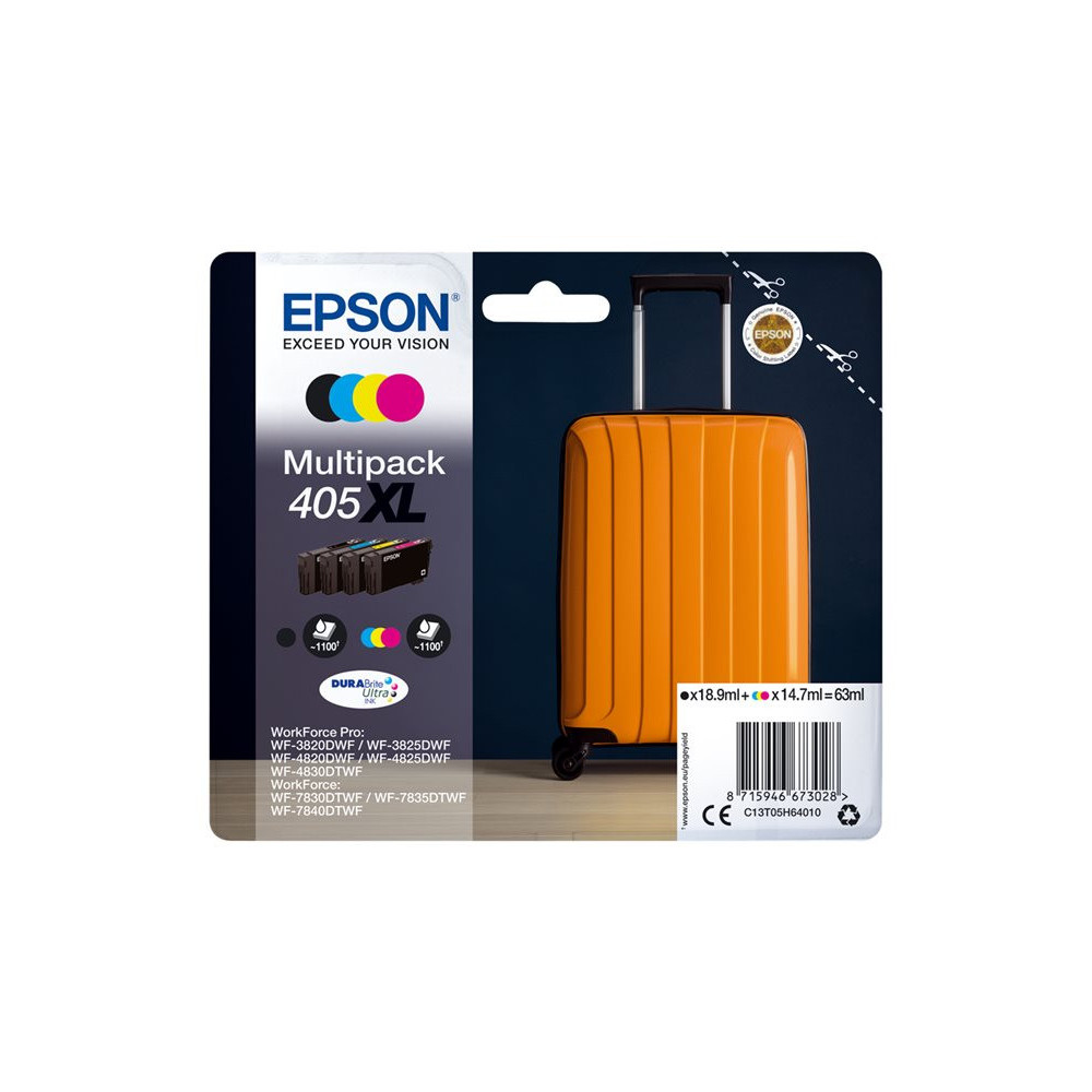EPSON 2LB Multipack 4-colours 405XL DURABrite Ultra Ink w/s
