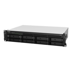 SYNOLOGY RS1221+ 8-Bay NAS-Rackmount AMD Ryzen V1500B 4-core 2.2GHz 4Go DDR4 up to 32Go RJ-45 4x1GbE 2xUSB 3.2 1xeSATA