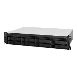 SYNOLOGY RS1221RP+ 8-Bay NAS-Rackmount AMD Ryzen V1500B quad-core 2.2GHz 4Go DDR4 up to 32Go RJ-45 4x1GbE 2xUSB 3.2 1xeSATA