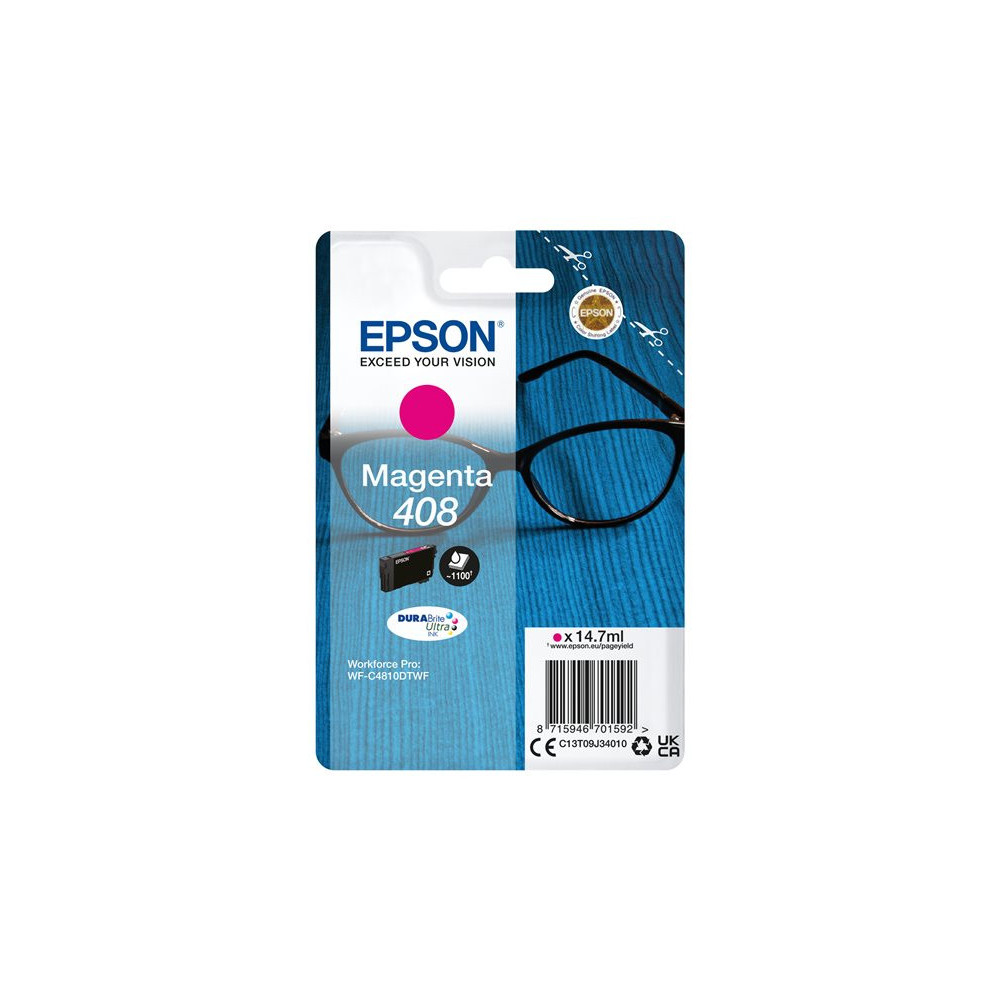 EPSON 2LB Singlepack Magenta 408 DURABrite Ultra Ink