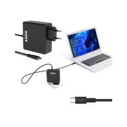 PORT DESIGNS Type C Universal Power Adapter 65W For Macbooks Notebooks Tablets Smartphones Up To 65W Type C Connector