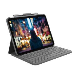 LOGITECH Slim Folio for iPad 10th gen - GREY - (FR) - CENTRAL