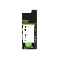 HP 300 original Ink cartridge CN637EE black and tri-colour standard capacity 2 x 4ml black: 200 pages colour: 165 pages 2-pack