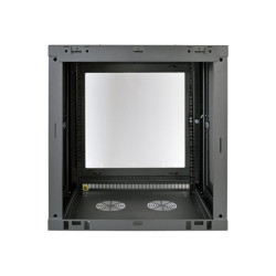 EATON TRIPPLITE SmartRack 12U Low-Profile Switch-Depth Wall-Mount Small Rack Enclosure Clear Acrylic Window