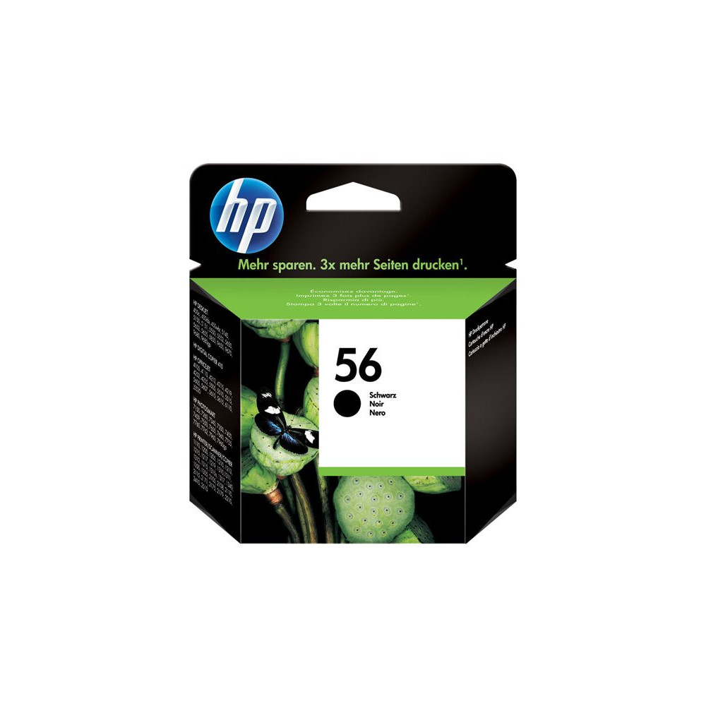 HP 56 original Ink cartridge C6656AE UUS black high capacity 19ml 520 pages 1-pack