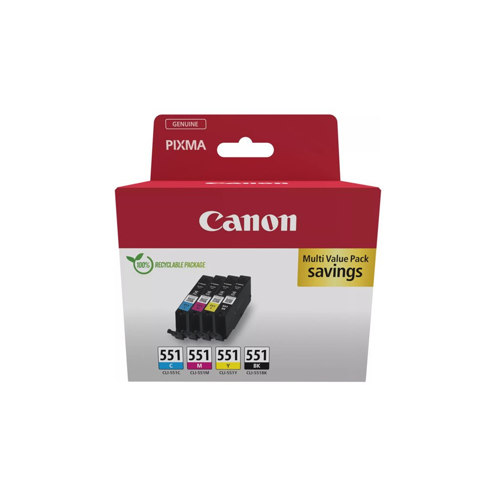 CANON CLI-551 Ink Cartridge C/M/Y/BK MultiPack blister