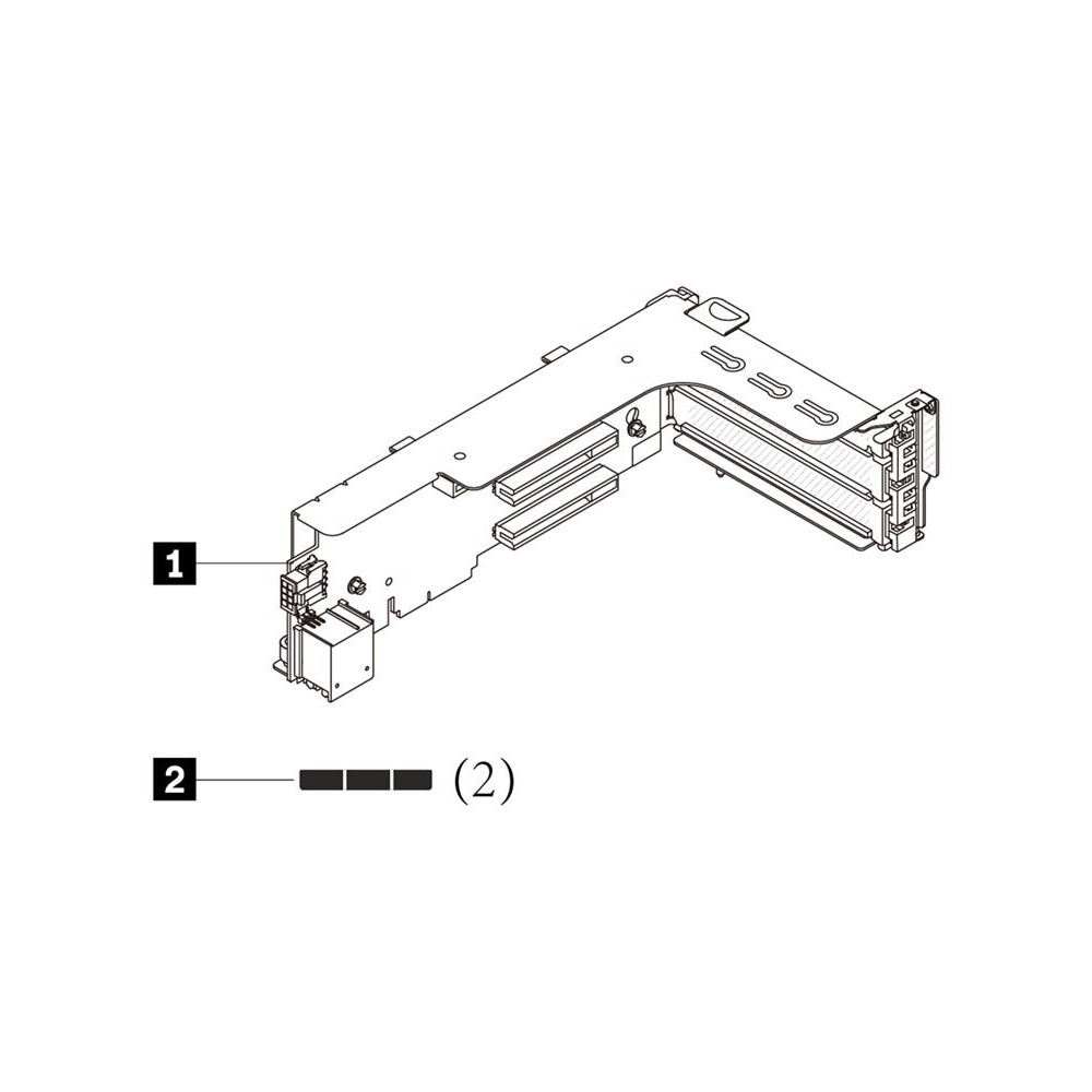 LENOVO ISG ThinkSystem V3 2U x16/x8/x8 PCIe G4 Riser 1/2 Option Kit