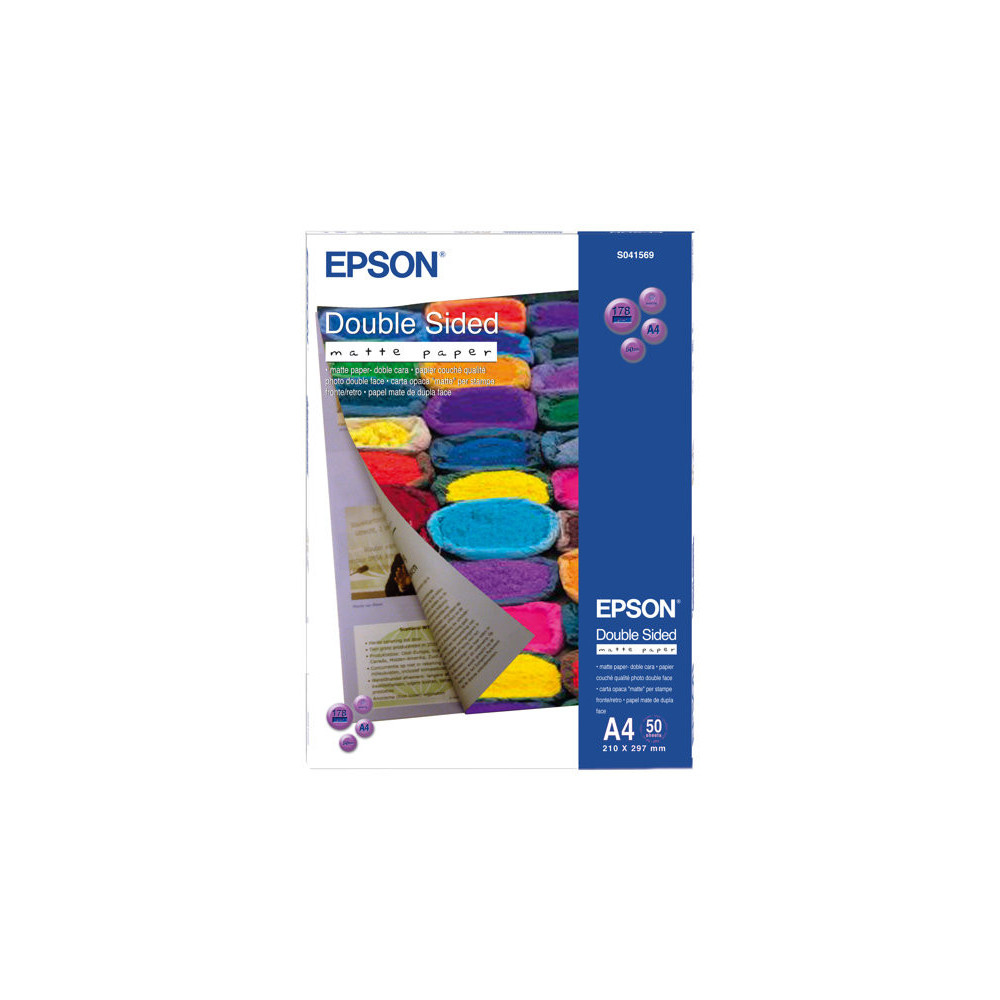EPSON MATT double sides  papier inkjet 178g/m2 A4 50 feuilles pack de 1