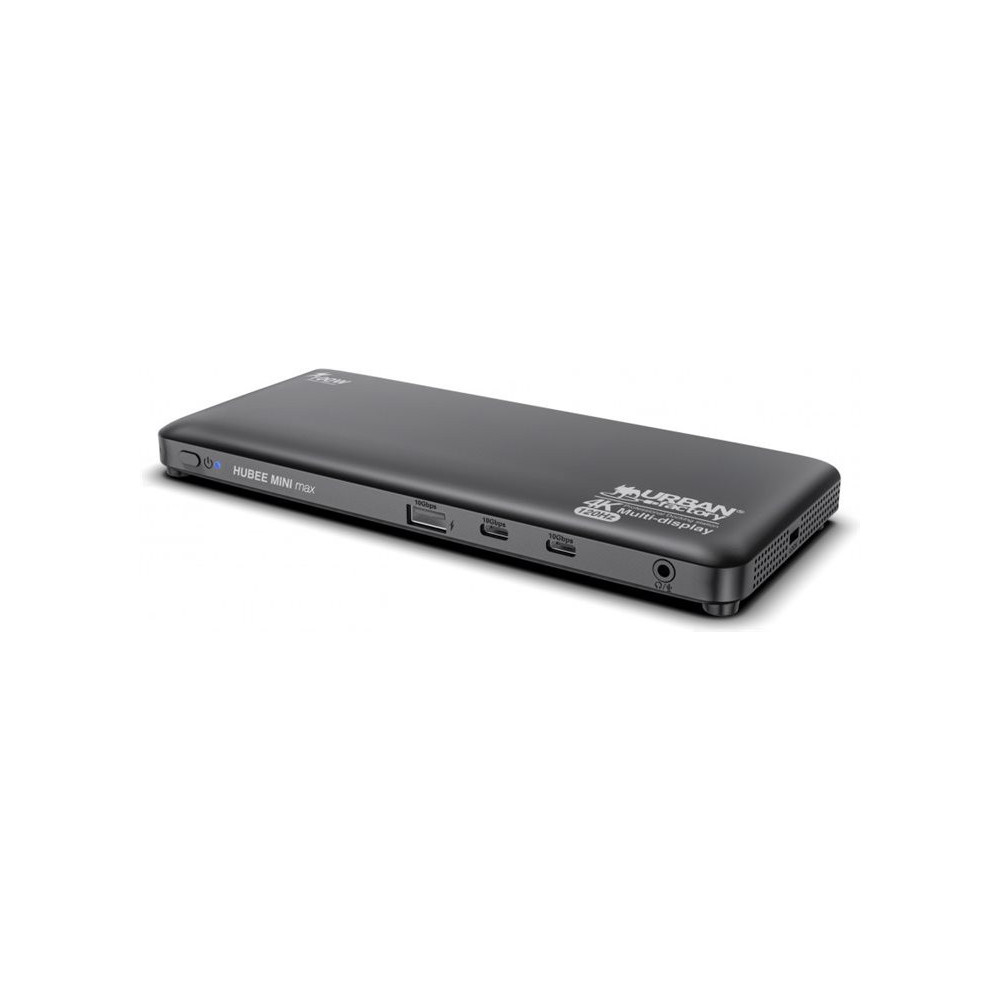 URBAN FACTORY Hubee Mini Max USB-C Docking Station Multi Display 4K 120Hz With 2 USB-C 10Gbps Power Supply 130W