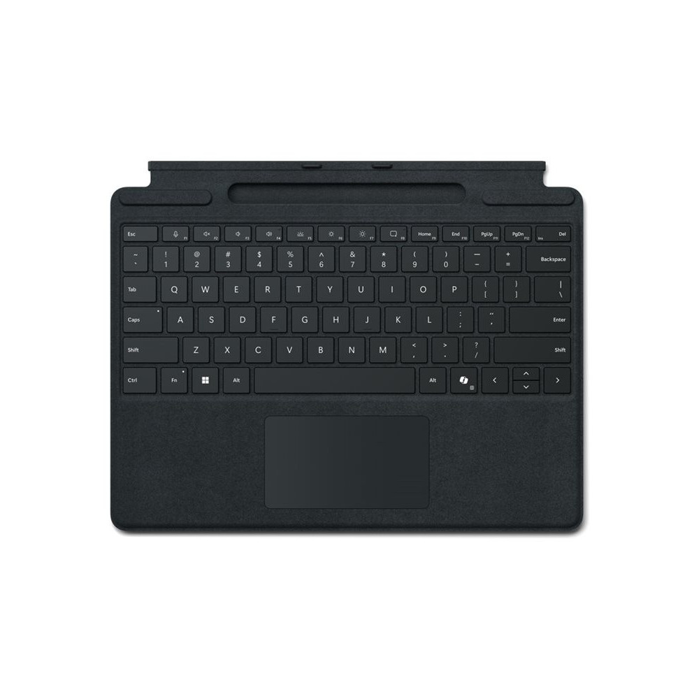 MICROSOFT Surface - Keyboard - Clavier - Trackpad - Encoche Pen - Surface Pro 8/9/10/11 - Copilot Ready - AZERTY - Noir