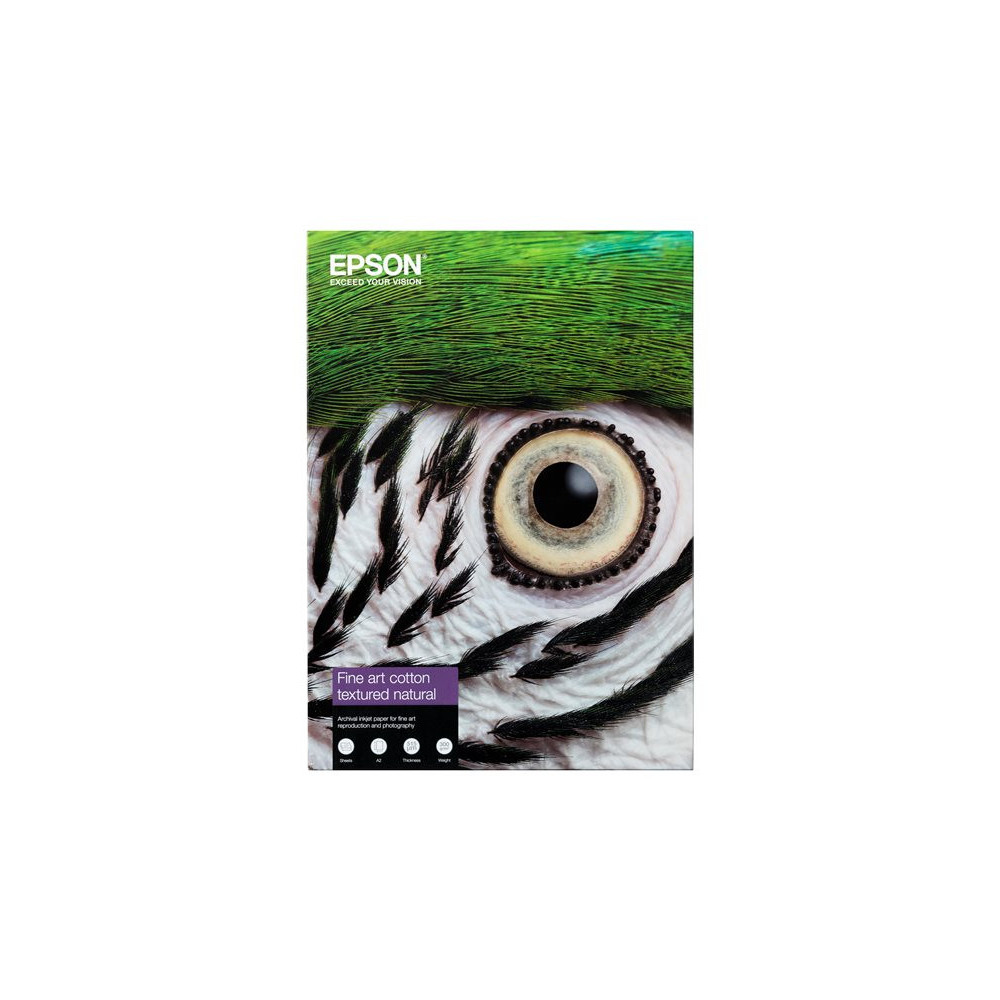 EPSON Fine Art Cotton Textured Natural II A2 25 Sheets