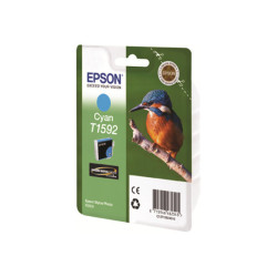 EPSON T1592 cartouche d encre cyan capacité standard 1-pack blister sans alarme Stylus Photo R2000