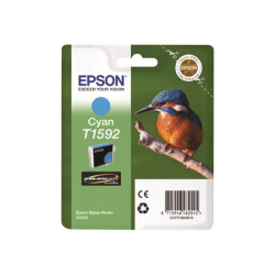 EPSON T1592 cartouche d encre cyan capacité standard 1-pack blister sans alarme Stylus Photo R2000