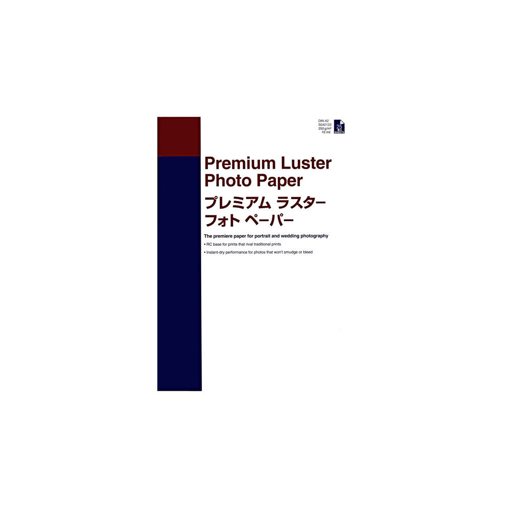 EPSON PREMIUM luster photo  papier inkjet 250g/m2 A2 25 feuilles pack de 1