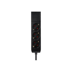 NEOMOUNTS VOLT Desk Clamp socket with Quick-charge USB Ports clamp 0-50mm 3x type-F 230V 1x USB-A 18W 2x USB-C 20W
