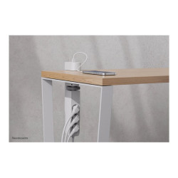 NEOMOUNTS VOLT Desk Clamp socket with Quick-charge USB Ports clamp 0-50mm 3x type-F 230V 1x USB-A 18W 2x USB-C 20W