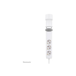 NEOMOUNTS VOLT Desk Clamp socket with Quick-charge USB Ports clamp 0-50mm 3x type-F 230V 1x USB-A 18W 2x USB-C 20W