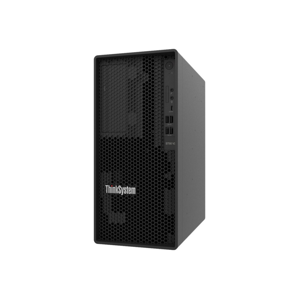LENOVO ISG ST50 V2 Xeon E-2324G 4C 3.1GHz 8Mo Cache 65W SW RAID 2x1To SATA 1x16Go 500W No DVD 3 year