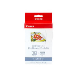 CANON KC-18IF photo sticker inkjet 54x86mm 18 feuilles pack de 10 with ink cassette for CP-100