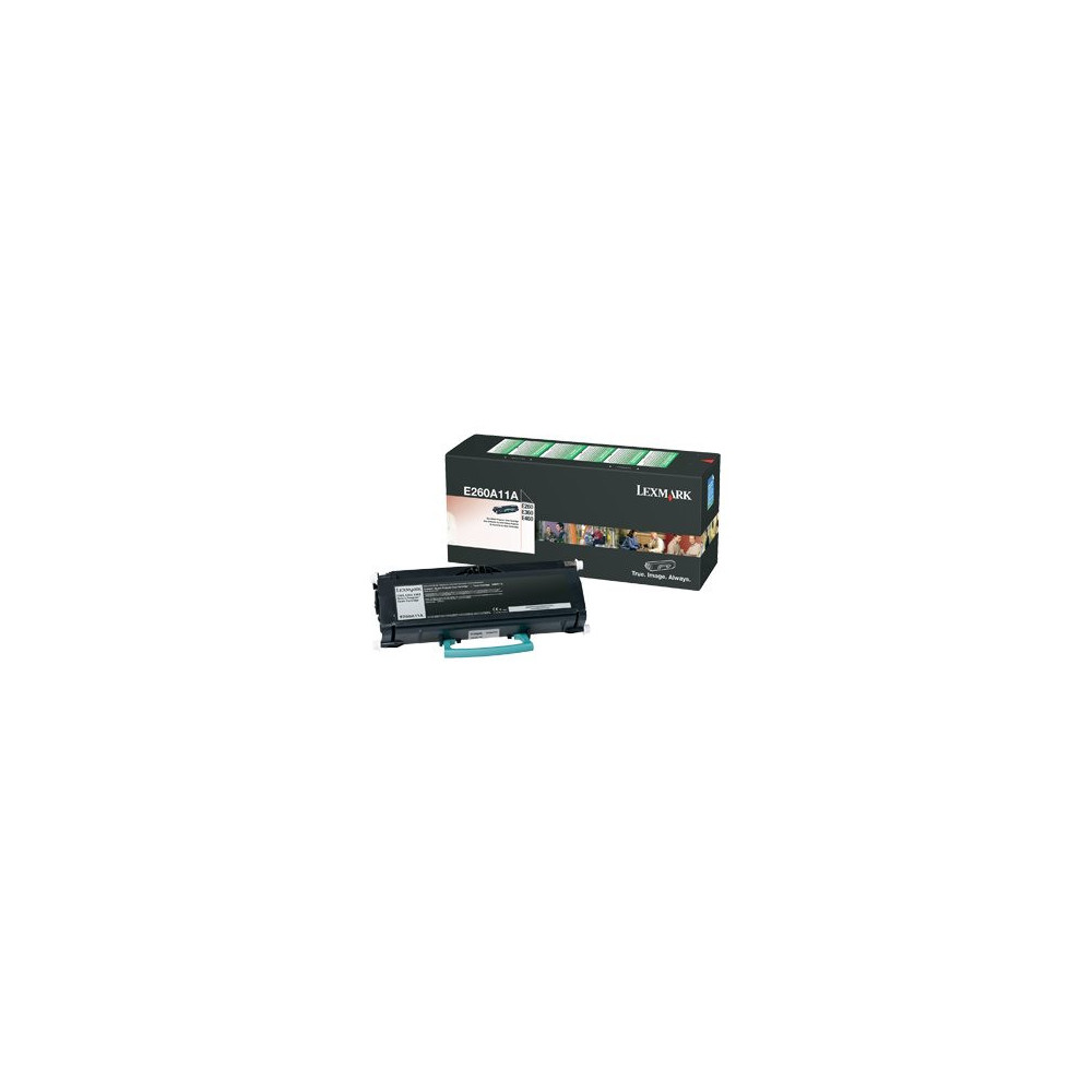 LEXMARK E260 E360 E460 cartouche de toner noir capacité standard 3.500 pages pack de 1 retour programme