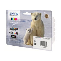 EPSON 3LB 26 ink cartridge black and tri-colour standard capacity 19.7ml 1-pack RF-AM blister w/s