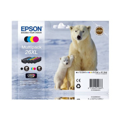 EPSON 3LB 26XL ink cartridge black and tri-colour high capacity 41.3ml 1-pack RF-AM blister w/s