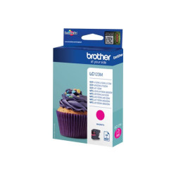 BROTHER LC-123 cartouche dencre magenta capacité standard 600 pages pack de 1