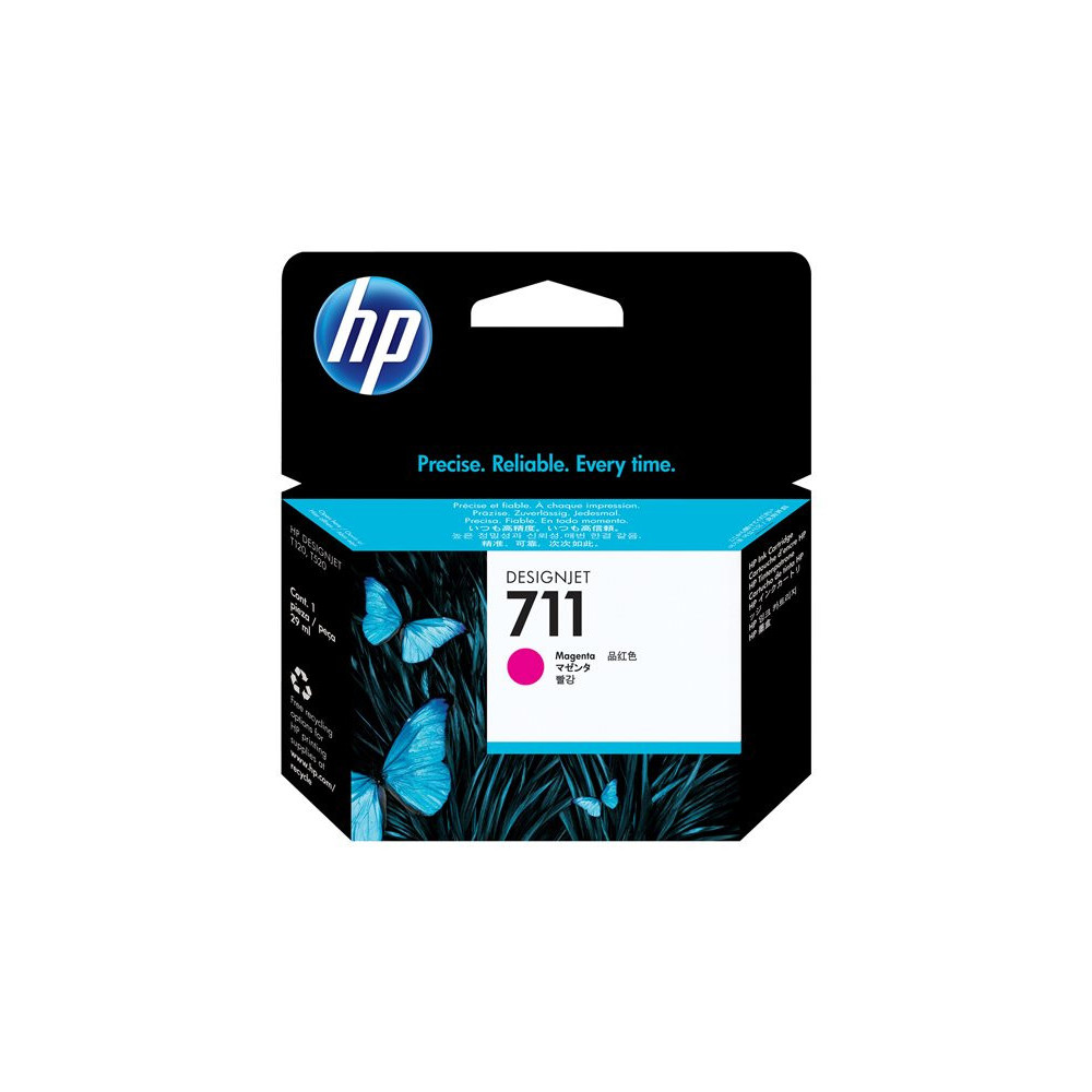 HP 711 original Ink cartridge CZ131A magenta standard capacity 29ml 1-pack