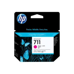 HP 711 original Ink cartridge CZ135A magenta standard capacity 3-pack