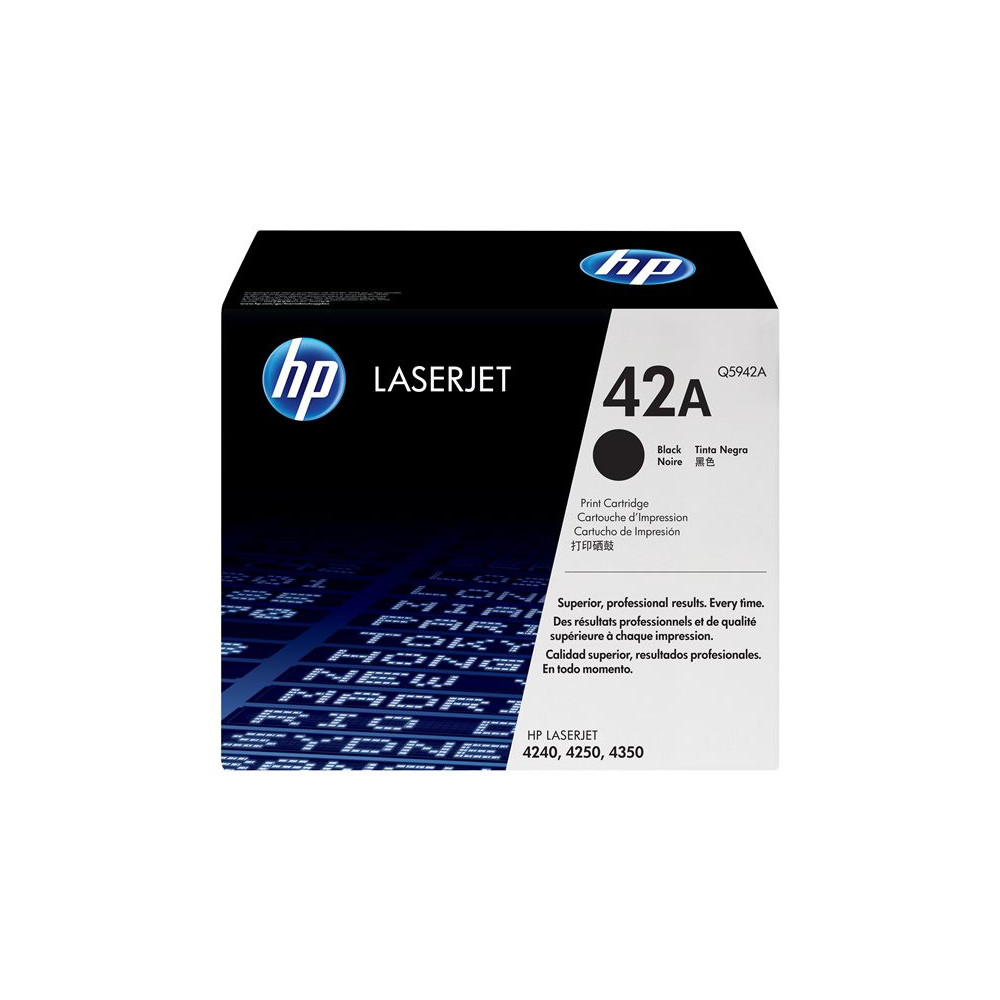HP 42A original LaserJet Toner cartridge Q5942A black standard capacity 10.000 pages 1-pack