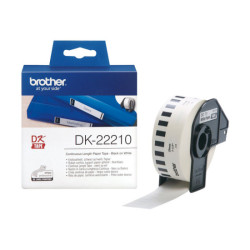 BROTHER Ruban continu Papier, Noir/Blanc, Largeur 29 mm