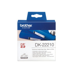 BROTHER Ruban continu Papier, Noir/Blanc, Largeur 29 mm