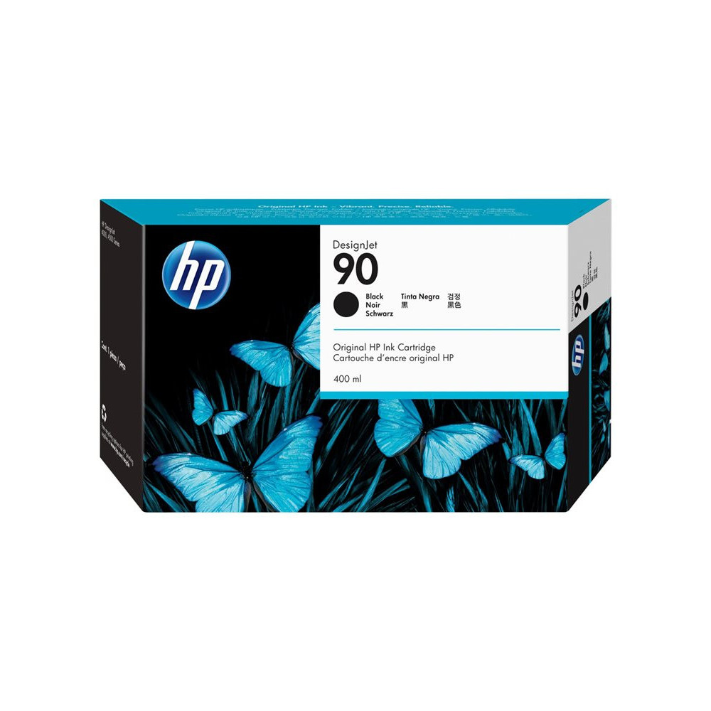 HP 90 original Ink cartridge C5058A black standard capacity 400ml 1-pack