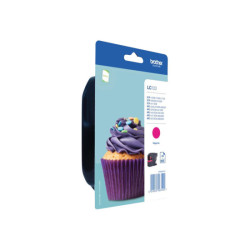 BROTHER LC-123 cartouche d encre magenta haute capacité 600 pages 1-pack blister sans alarme