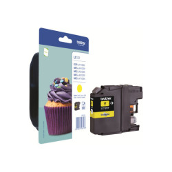 BROTHER LC-123 cartouche d encre jaune haute capacité 600 pages 1-pack blister sans alarme