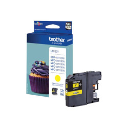 BROTHER LC-123 cartouche d encre jaune haute capacité 600 pages 1-pack blister sans alarme