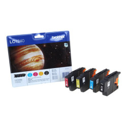 BROTHER LC-1240 cartouche dencre noir et tricolore haute capacité 600 pages 1-pack blister sans alarme