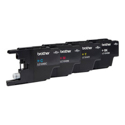 BROTHER LC-1240 cartouche dencre noir et tricolore haute capacité 600 pages 1-pack blister sans alarme