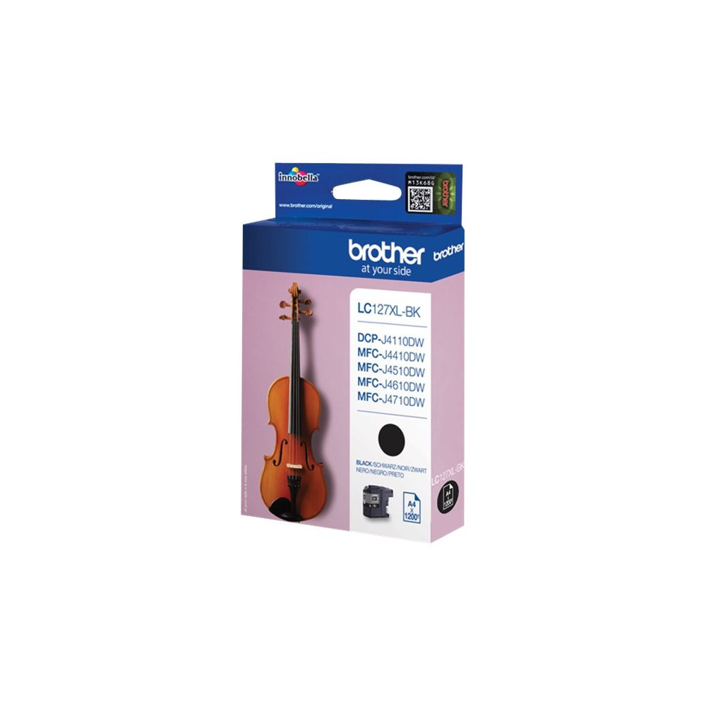 BROTHER LC-127XL cartouche dencre noir haute capacité 1.200 pages 1-pack blister sans alarme