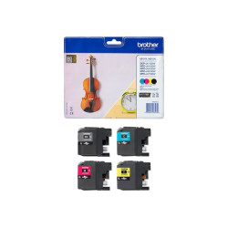 BROTHER LC-127XL cartouche dencre noir et tricolore haute capacité 1-pack blister sans alarme