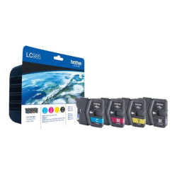 BROTHER LC-985 cartouche d encre noir et tricolore capacité standard nr: 300 pages, cl: 260 pages 4-pack blister sans alarme