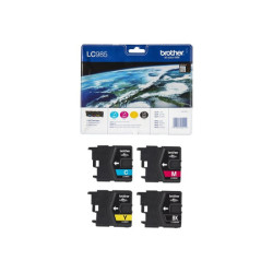 BROTHER LC-985 cartouche d encre noir et tricolore capacité standard nr: 300 pages, cl: 260 pages 4-pack blister sans alarme